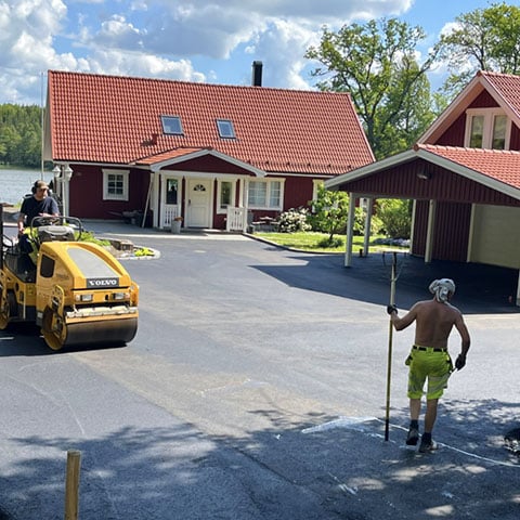 asfaltering villatomt